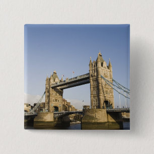 Chapa Cuadrada Europa,INGLATERRA, Londres: Tower Bridge / Tarde