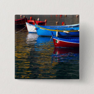 Chapa Cuadrada Europa, Italia, Cinque Terre, barcos en Vernazza