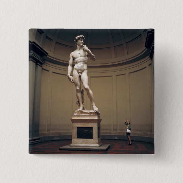 Chapa Cuadrada Europa, Italia, Florencia. El tamaño real de (Anverso)