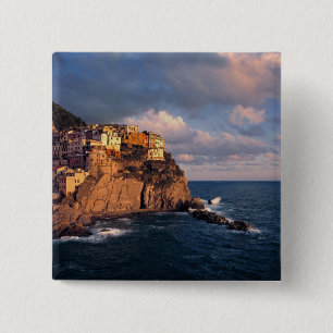 Chapa Cuadrada Europa, Italia, Manarola. Los acantilados anidados