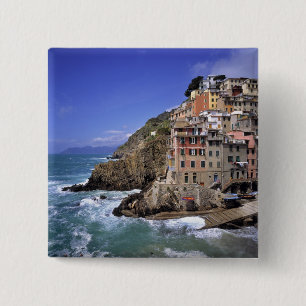 Chapa Cuadrada Europa, Italia, Riomaggiore. Riomaggiore está cons