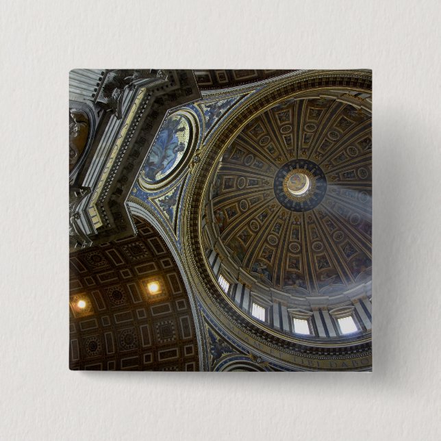 Chapa Cuadrada Europa, Italia, Roma. Basílica de San Pedro (Anverso)