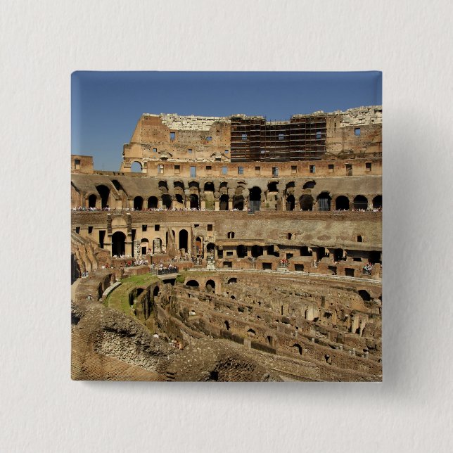Chapa Cuadrada Europa, Italia, Roma. El Coliseo (alias (Anverso)
