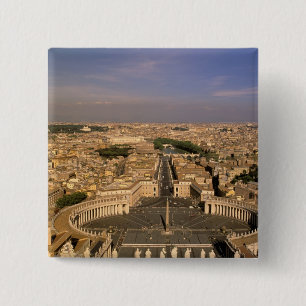 Chapa Cuadrada Europa, Italia, Roma, El Vaticano. Vista desde S.