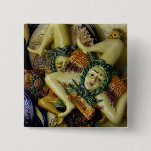 Chapa Cuadrada Europa, Italia, Sicilia, Taormina. Tradicional 9