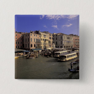Chapa Cuadrada Europa, Italia, Venecia, Tráfico de barcos por Ria