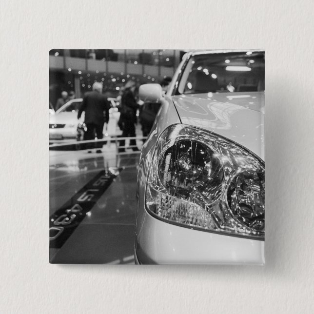 Chapa Cuadrada Europa, Suiza, Ginebra. Salón del motor de Ginebra (Anverso)