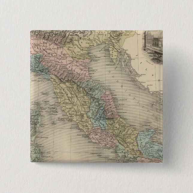 Chapa Cuadrada Ex Italia (Anverso)