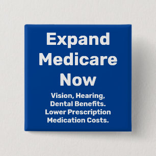 Chapa Cuadrada Expandir Medicare ahora