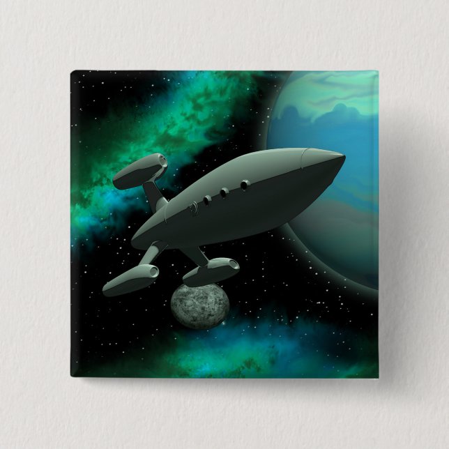 Chapa Cuadrada Explorador de estrellas (cuadrado) (Anverso)