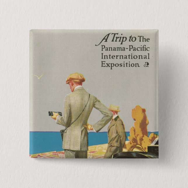 Chapa Cuadrada Exposición del Pacífico de Panamá (Anverso)