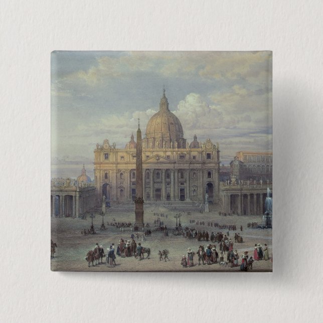 Chapa Cuadrada Exterior de San Pedro (Anverso)