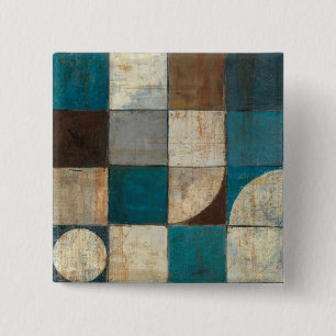 Chapa Cuadrada Extracto en azul y Brown