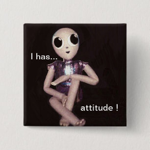 Chapa Cuadrada Extranjero con actitud