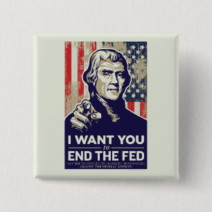 Chapa Cuadrada Extremo de Jefferson el FED