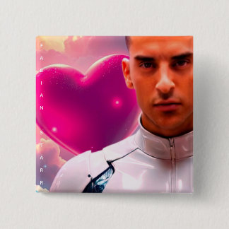 Chapa Cuadrada Fabian Starr Digital Love Fan Button
