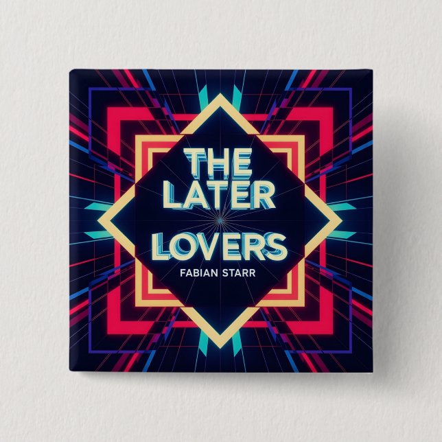 Chapa Cuadrada Fabian The Later Lovers Fan Button  (Anverso)