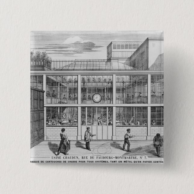 Chapa Cuadrada Fábrica para los cartuchos de la escopeta, Usine (Anverso)