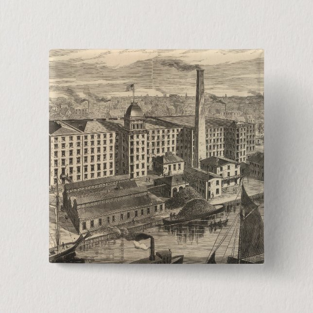 Chapa Cuadrada Fabricante de algodón de plástico de Clark (Anverso)