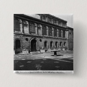 Chapa Cuadrada Fachada de la biblioteca