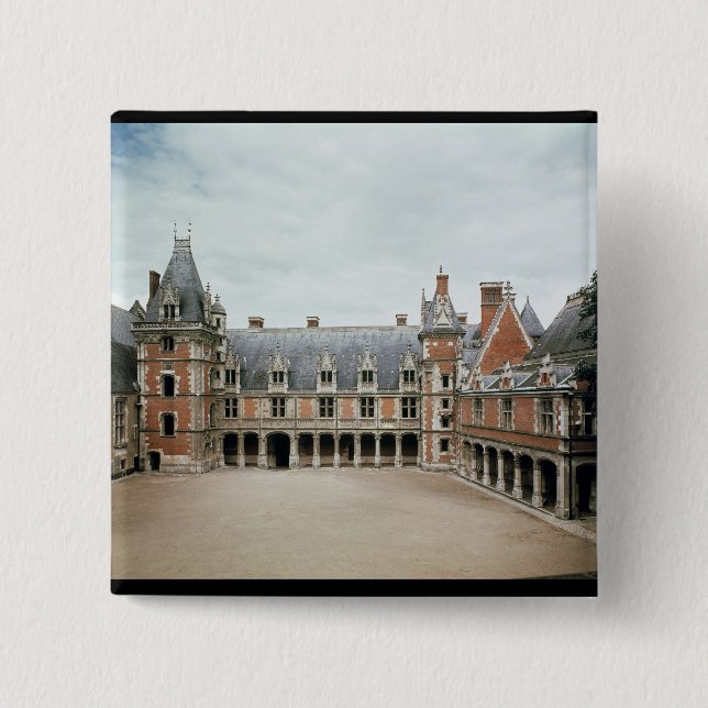 Chapa Cuadrada Fachada del ala de Louis XII, 1498-1503 (Anverso)