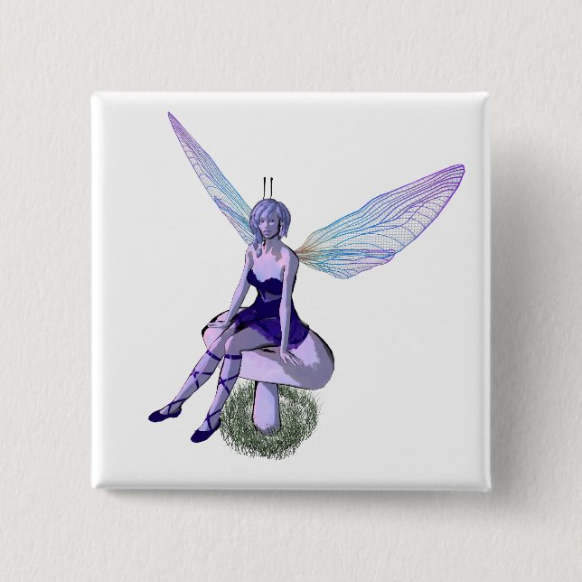 Chapa Cuadrada Faery - PIN (Anverso)