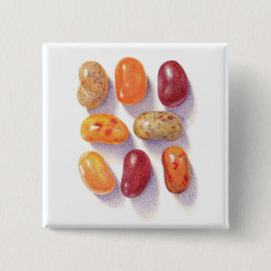 Chapa Cuadrada FALL JELLY BEANS Square Button