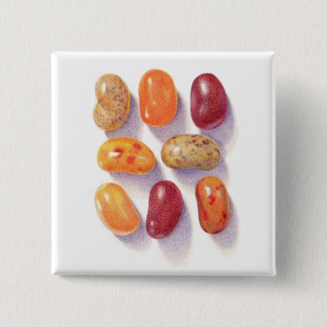 Chapa Cuadrada FALL JELLY BEANS Square Button (Anverso)