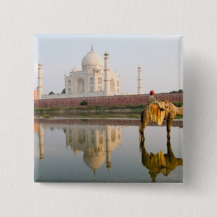 Chapa Cuadrada Famoso templo mundial Taj Mahal sitio de entierro 