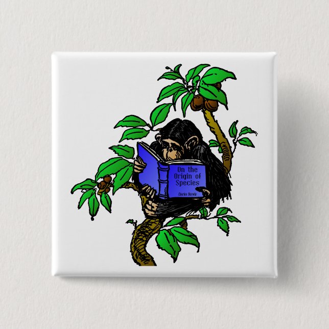 Chapa Cuadrada Fan de Darwin (Anverso)