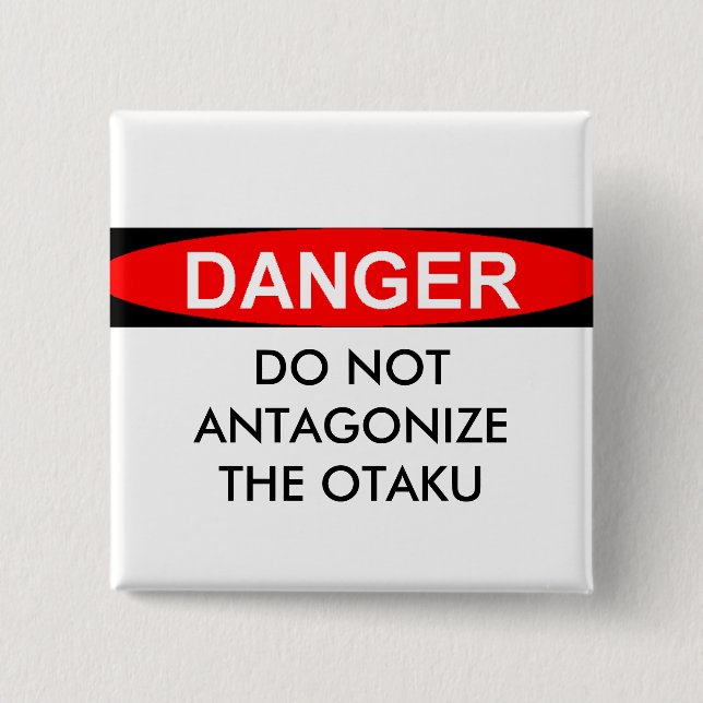 Chapa Cuadrada Fan del animado (Anverso)