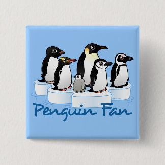 Chapa Cuadrada Fan del pingüino