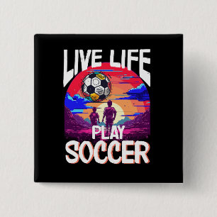 Chapa Cuadrada Fans de Soccer Life Play, Soccer Ball