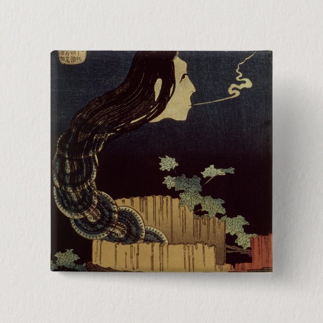 Chapa Cuadrada Fantasma japonés (Anverso)