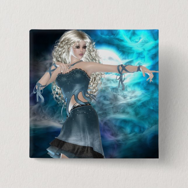 Chapa Cuadrada Fantasy Sky Siren (Anverso)