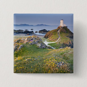 Chapa Cuadrada Faro del Mawr de Twr en la isla de Llanddwyn