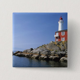 Chapa Cuadrada Faro Fisgard en el Fuerte Rodd Hill