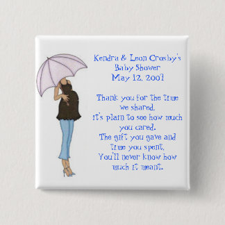 Chapa Cuadrada Favor de Baby Shower