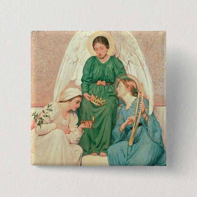 Chapa Cuadrada Fe, esperanza y amor (Anverso)