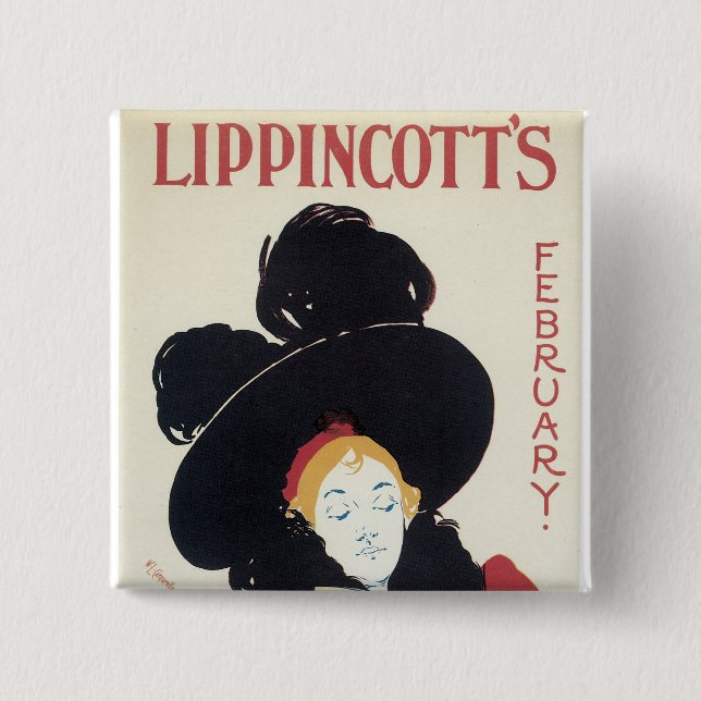 Chapa Cuadrada Febrero de Lippincott (Anverso)