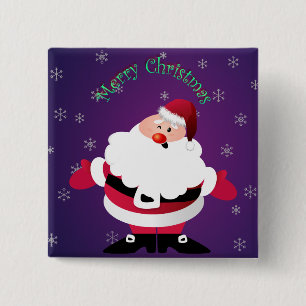 Chapa Cuadrada Felices Navidad Papá Noel
