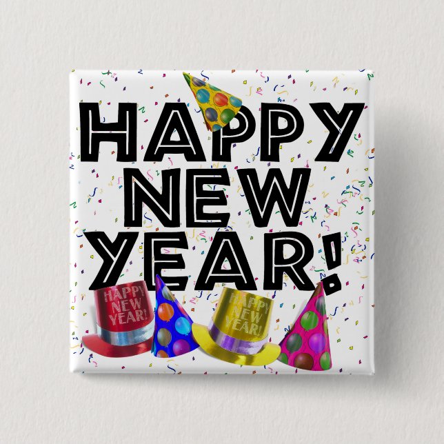 CHAPA CUADRADA ¡FELIZ AÑO NUEVO! (Anverso)
