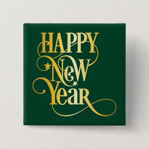Chapa Cuadrada Feliz Año Nuevo