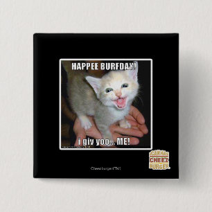 CHAPA CUADRADA ¡FELIZ BURFDAY!