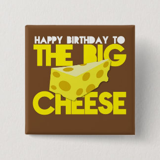 Chapa Cuadrada Feliz cumpleaños al QUESO GRANDE