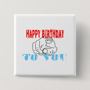 Chapa Cuadrada Feliz Cumpleaños Para Ti