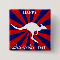 Feliz Día de Australia Canguro Australiano
