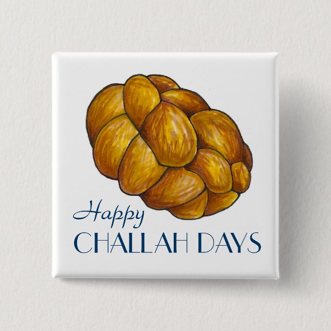 Chapa Cuadrada Feliz día de desafío Hanukkah Chanukah Pan Loaf (Anverso)