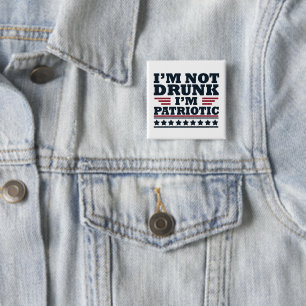 Chapa Cuadrada Feliz día de la independencia gracioso 4 de julio