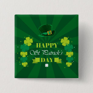 Chapa Cuadrada Feliz Día de San Patricio